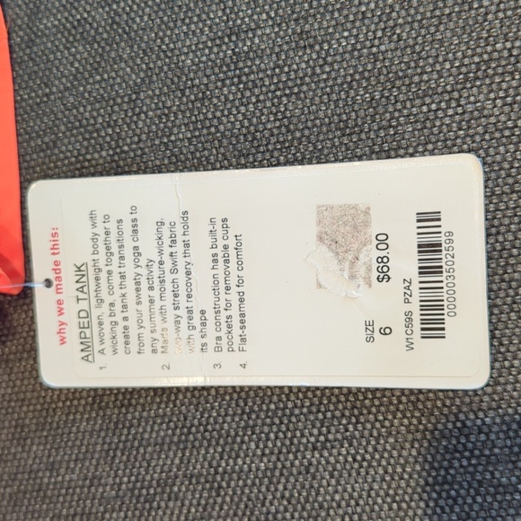 Lululemon Racer Back Orange Running Top - Picture 4 of 4